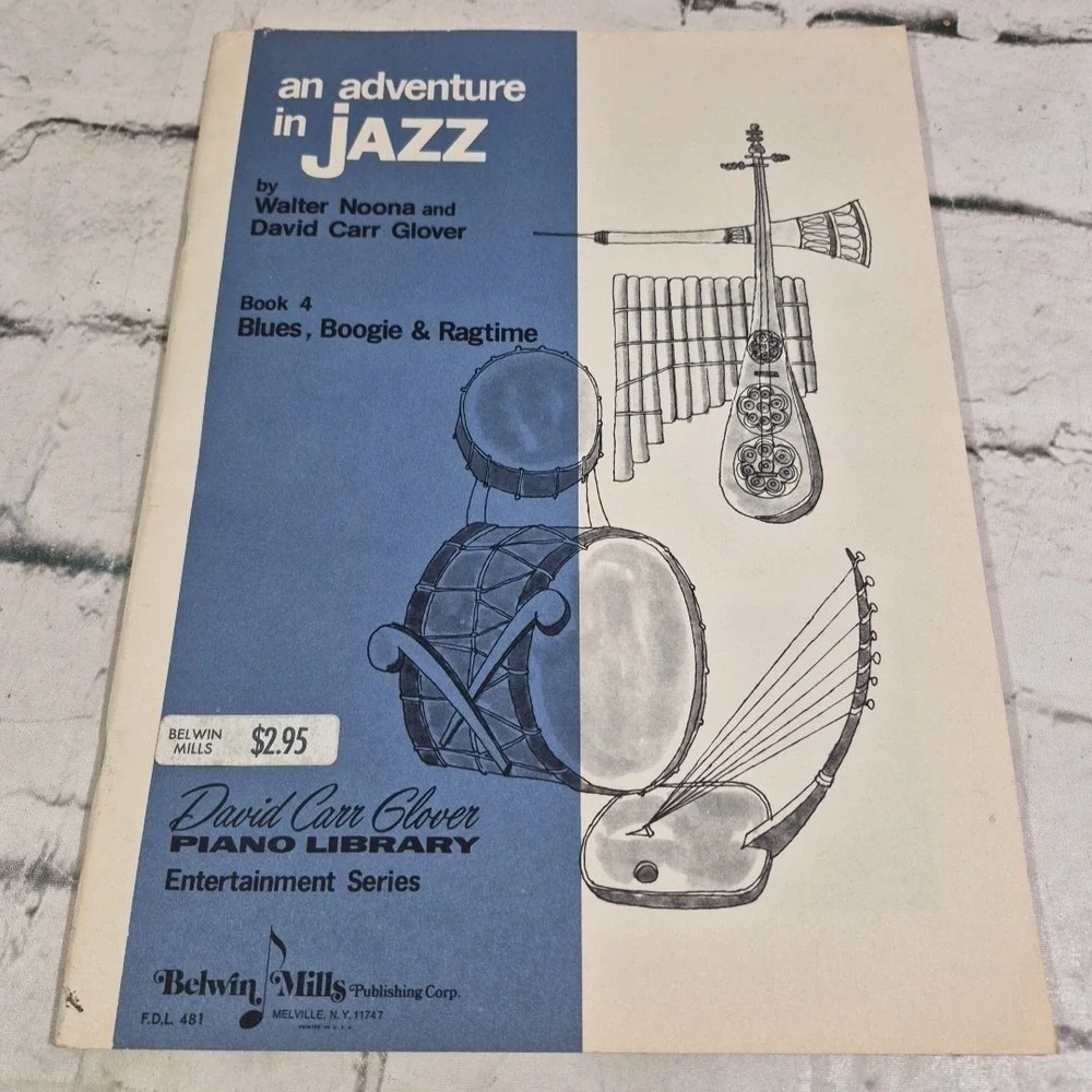 Vintage Sheet Music Books Piano Lot Of 4 Bach - Wagness - Jazz - The Pedal